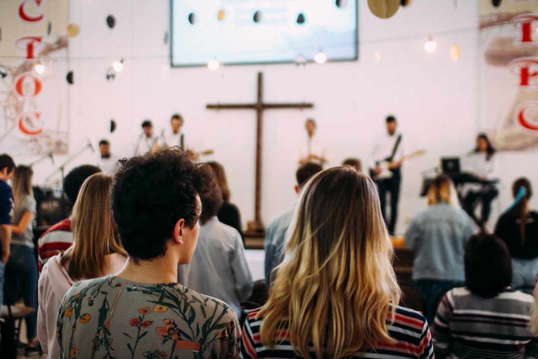 People in a church service